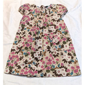 Beautiful Gap Floral Corduroy Dress